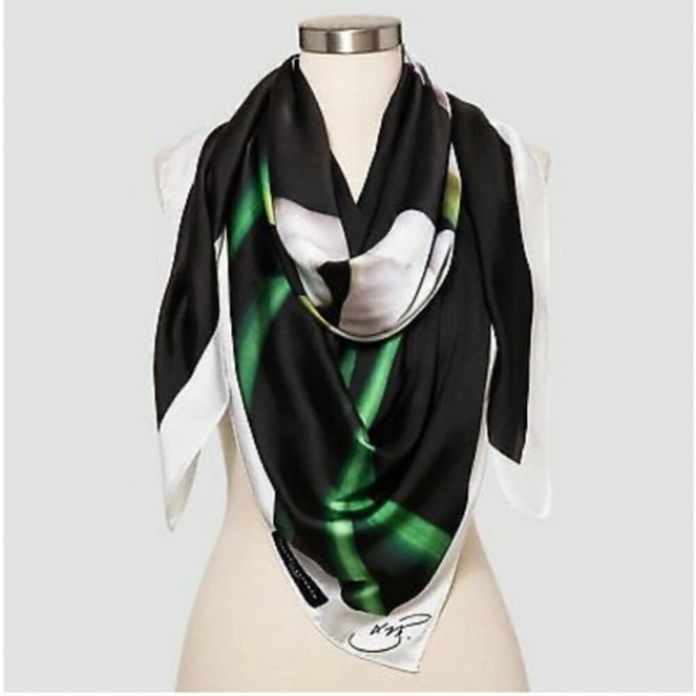 Victoria Beckham Target Women's Calla‎ Lily Black Scarf